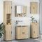 vidaXL Bathroom Furniture Set 5 pcs Sonoma oak 61 x 35 x 64 cm