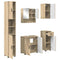 vidaXL Bathroom Furniture Set 5 pcs Sonoma oak 61 x 35 x 64 cm