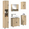 vidaXL Bathroom Furniture Set 5 pcs Sonoma oak 61 x 35 x 64 cm