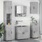 vidaXL Bathroom Furniture Set 5 pcs Concrete grey 61 x 35 x 64 cm