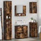 vidaXL Bathroom Furniture Set 5 pcs Smoked oak 61 x 35 x 64 cm