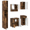 vidaXL Bathroom Furniture Set 5 pcs Smoked oak 61 x 35 x 64 cm