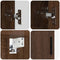 vidaXL Bathroom Furniture Set 5 pcs Brown oak 61 x 35 x 64 cm