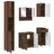 vidaXL Bathroom Furniture Set 5 pcs Brown oak 61 x 35 x 64 cm