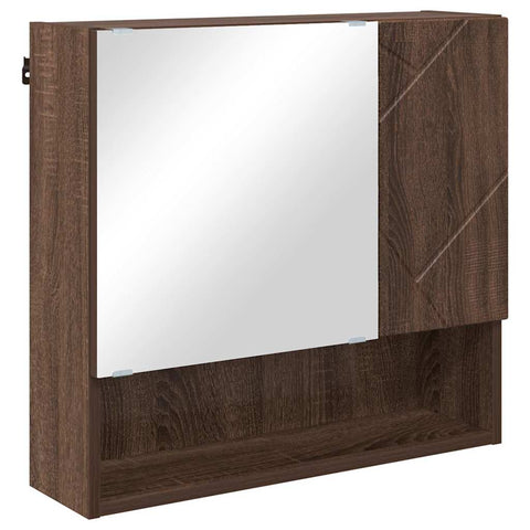 vidaXL Bathroom Furniture Set 5 pcs Brown oak 61 x 35 x 64 cm