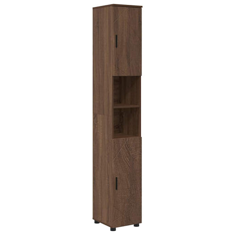 vidaXL Bathroom Furniture Set 5 pcs Brown oak 61 x 35 x 64 cm