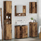 vidaXL Bathroom Furniture Set with Door 5 pcs Old wood 61 x 35 x 64 cm