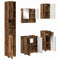 vidaXL Bathroom Furniture Set with Door 5 pcs Old wood 61 x 35 x 64 cm