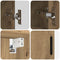 vidaXL Bathroom Furniture Set 5 pcs Artisan oak 61 x 35 x 64 cm