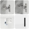 vidaXL Bathroom Furniture Set Wall-mounted 4 pcs White 61 x 35 x 64 cm