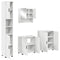 vidaXL Bathroom Furniture Set Wall-mounted 4 pcs White 61 x 35 x 64 cm