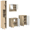 vidaXL Bathroom Furniture Set 4 pcs Sonoma oak 61 x 35 x 64 cm