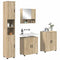 vidaXL Bathroom Furniture Set 4 pcs Sonoma oak 61 x 35 x 64 cm