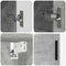 vidaXL Bathroom Furniture Set 4 pcs Concrete grey 61 x 35 x 64 cm