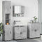 vidaXL Bathroom Furniture Set 4 pcs Concrete grey 61 x 35 x 64 cm