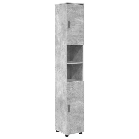 vidaXL Bathroom Furniture Set 4 pcs Concrete grey 61 x 35 x 64 cm