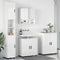 vidaXL Bathroom Furniture Set 4 pcs High gloss white 61 x 35 x 64 cm