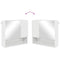 vidaXL Bathroom Furniture Set 4 pcs High gloss white 61 x 35 x 64 cm