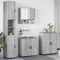 vidaXL Bathroom Furniture Set 4 pcs Grey sonoma 61 x 35 x 64 cm