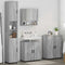 vidaXL Bathroom Furniture Set 4 pcs Grey sonoma 61 x 35 x 64 cm