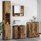 vidaXL Bathroom Furniture Set with Door 4 pcs Old wood 61 x 35 x 64 cm