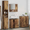 vidaXL Bathroom Furniture Set with Door 4 pcs Old wood 61 x 35 x 64 cm