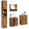 vidaXL Bathroom Furniture Set with Door 4 pcs Old wood 61 x 35 x 64 cm