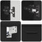 vidaXL Bathroom Furniture Set with Shelf 2 pcs Black 76.5 x 35 x 64 cm