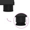 vidaXL Bathroom Furniture Set with Shelf 2 pcs Black 76.5 x 35 x 64 cm