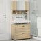 vidaXL Bathroom Furniture Set 2 pcs Sonoma oak 76.5 x 35 x 64 cm