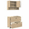 vidaXL Bathroom Furniture Set 2 pcs Sonoma oak 76.5 x 35 x 64 cm