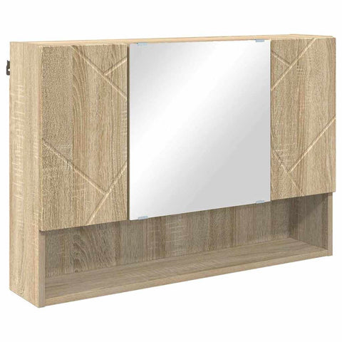 vidaXL Bathroom Furniture Set 2 pcs Sonoma oak 76.5 x 35 x 64 cm