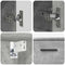 vidaXL Bathroom Furniture Set 2 pcs Concrete grey 76.5 x 35 x 64 cm