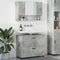 vidaXL Bathroom Furniture Set 2 pcs Concrete grey 76.5 x 35 x 64 cm