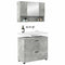 vidaXL Bathroom Furniture Set 2 pcs Concrete grey 76.5 x 35 x 64 cm