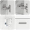 vidaXL Bathroom Furniture Set 2 pcs High gloss white 76.5 x 35 x 64 cm