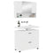 vidaXL Bathroom Furniture Set 2 pcs High gloss white 76.5 x 35 x 64 cm
