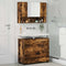 vidaXL Bathroom Furniture Set 2 pcs Smoked oak 76.5 x 35 x 64 cm