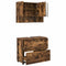 vidaXL Bathroom Furniture Set 2 pcs Smoked oak 76.5 x 35 x 64 cm