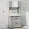 vidaXL Bathroom Furniture Set 2 pcs Grey sonoma 76.5 x 35 x 64 cm