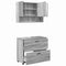 vidaXL Bathroom Furniture Set 2 pcs Grey sonoma 76.5 x 35 x 64 cm