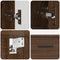 vidaXL Bathroom Furniture Set 2 pcs Brown oak 76.5 x 35 x 64 cm