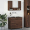 vidaXL Bathroom Furniture Set 2 pcs Brown oak 76.5 x 35 x 64 cm