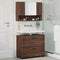 vidaXL Bathroom Furniture Set 2 pcs Brown oak 76.5 x 35 x 64 cm