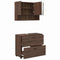 vidaXL Bathroom Furniture Set 2 pcs Brown oak 76.5 x 35 x 64 cm