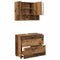 vidaXL Bathroom Furniture Set 2 pcs Old wood 76.5 x 35 x 64 cm