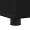 vidaXL Bathroom Furniture Set with Shelf 3 pcs Black 76.5 x 35 x 64 cm