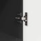vidaXL Bathroom Furniture Set with Shelf 3 pcs Black 76.5 x 35 x 64 cm