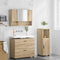 vidaXL Bathroom Furniture Set 3 pcs Sonoma oak 76.5 x 35 x 64 cm