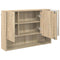 vidaXL Bathroom Furniture Set 3 pcs Sonoma oak 76.5 x 35 x 64 cm